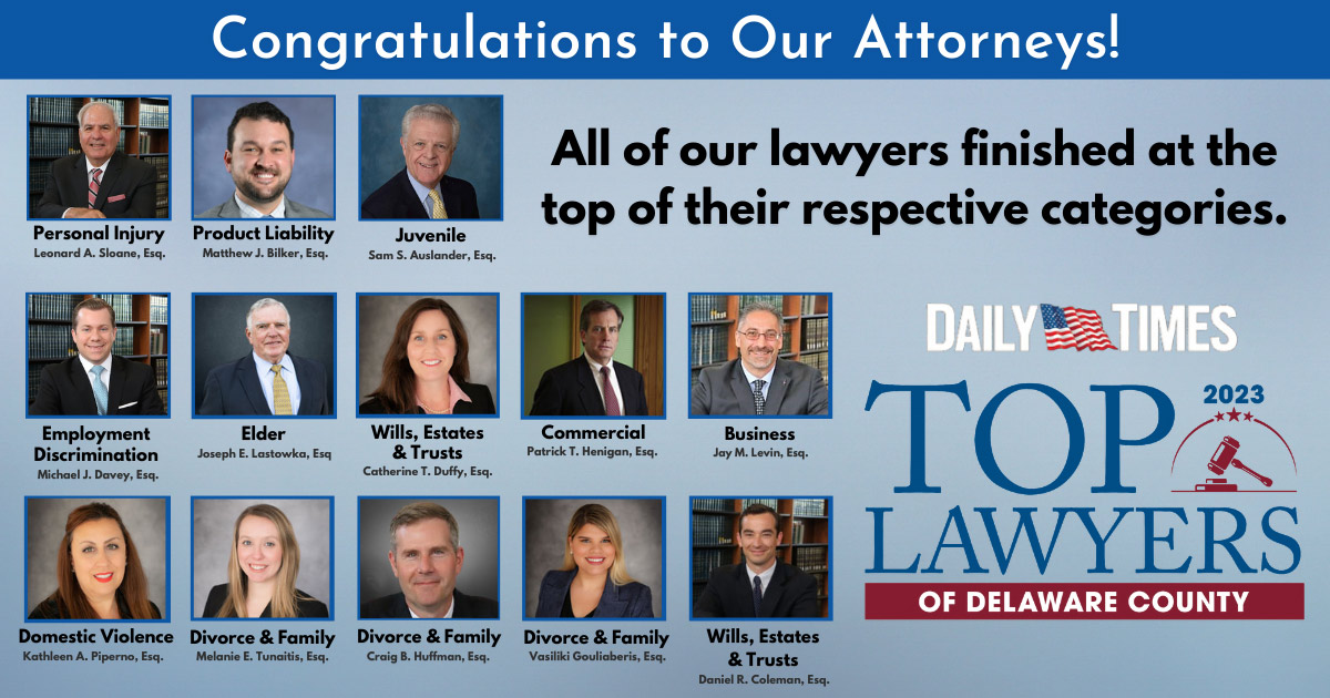 Delaware County’s Top Lawyers List 2023 Eckell Sparks